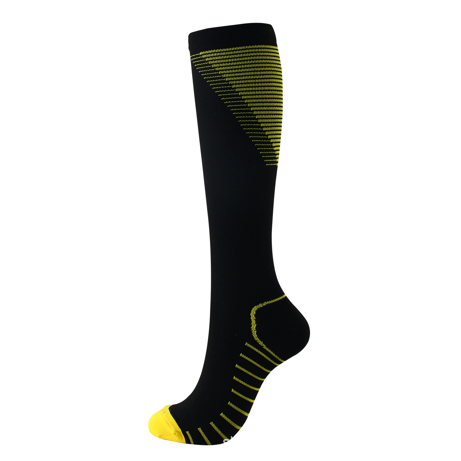 20-30 mmHg V Striped Compression Socks Outdoor Sports Men Socks for Travel Flying Flight